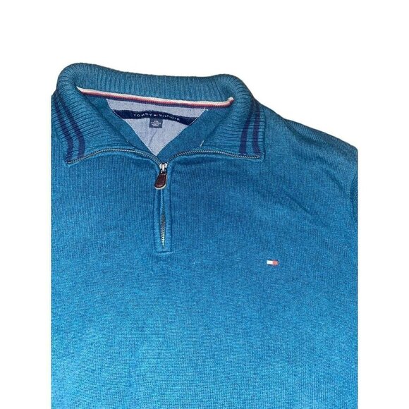 Tommy Hilfiger Mens Sweater Sweatshirt  1/4 Zip 2XL  XXL - Picture 3 of 6